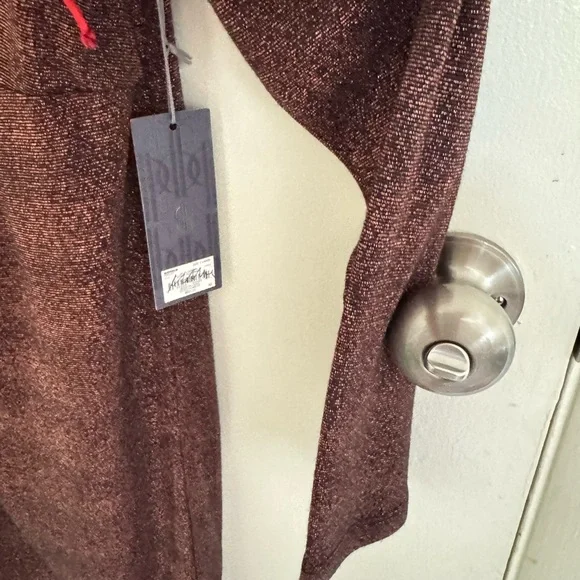 Jennifer Lopez cooper / blak Long Sleeve Dress - Picture 4 of 8